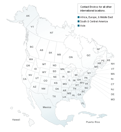 Locate / Find Local Envirco Representatives or Distributors